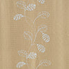 RT Designers Collection 100% Polyester 140 GSM Reed Embroidered Grommet Curtain Panel Taupe