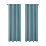 RT Designers Collection 100% Polyester 140 GSM Sedona Jacquard Grommet Curtain Panel Blue