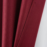 RT Designers Collection 100% Polyester 140 GSM Sedona Jacquard Grommet Curtain Panel Burgundy