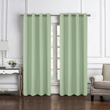 RT Designers Collection 100% Polyester 140 GSM Sedona Jacquard Grommet Curtain Panel Sage
