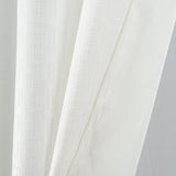 RT Designers Collection 100% Polyester 140 GSM Sedona Jacquard Grommet Curtain Panel White