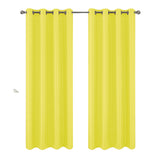 RT Designers Collection 100% Polyester 140 GSM Sedona Jacquard Grommet Curtain Panel Yellow