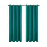 RT Designers Collection 100% Polyester 140 GSM Sedona Jacquard Grommet Curtain Panel Teal