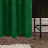 Olivia Gray 100% Polyester 200 GSM Arlo Embossed Blackout Grommet Curtain Panel Hunter Green