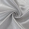 Olivia Gray 100% Polyester 200 GSM Arlo Embossed Blackout Grommet Curtain Panel Silver