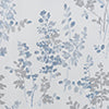 Olivia Gray 100% Polyester 140 GSM Aiden Printed Textured Grommet Curtain Panel Blue