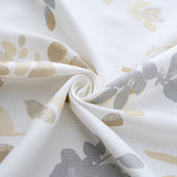 Olivia Gray 100% Polyester 140 GSM Aiden Printed Textured Grommet Curtain Panel Taupe