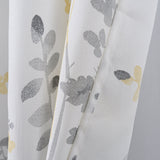 Olivia Gray 100% Polyester 140 GSM Aiden Printed Textured Grommet Curtain Panel Yellow