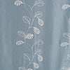 RT Designers Collection 100% Polyester 140 GSM Reed Embroidered Grommet Curtain Panel Blue