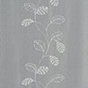 RT Designers Collection 100% Polyester 140 GSM Reed Embroidered Grommet Curtain Panel Grey