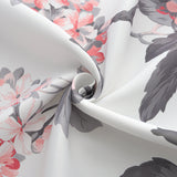 Olivia Gray 100% Polyester 200 GSM Hydrangea Printed Blackout Grommet Curtain Panel Rose