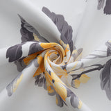 Olivia Gray 100% Polyester 200 GSM Hydrangea Printed Blackout Grommet Curtain Panel Yellow