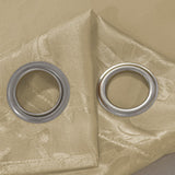 Olivia Gray 100% Polyester 200 GSM Dyson Embossed Blackout Grommet Curtain Panel Gold