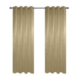 Olivia Gray 100% Polyester 200 GSM Dyson Embossed Blackout Grommet Curtain Panel Gold