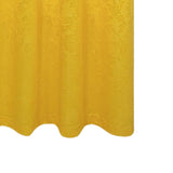 Olivia Gray 100% Polyester 200 GSM Dyson Embossed Blackout Grommet Curtain Panel Yellow