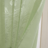 Olivia Gray 100% Polyester 200 GSM Dyson Embossed Blackout Grommet Curtain Panel Sage