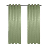 Olivia Gray 100% Polyester 200 GSM Dyson Embossed Blackout Grommet Curtain Panel Sage