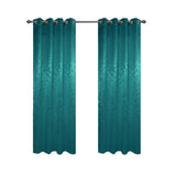 Olivia Gray 100% Polyester 200 GSM Dyson Embossed Blackout Grommet Curtain Panel Teal