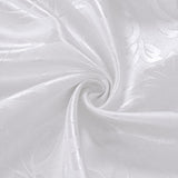 Olivia Gray 100% Polyester 200 GSM Dyson Embossed Blackout Grommet Curtain Panel White