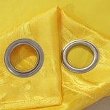 Olivia Gray 100% Polyester 200 GSM Dyson Embossed Blackout Grommet Curtain Panel Yellow