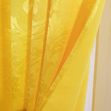 Olivia Gray 100% Polyester 200 GSM Dyson Embossed Blackout Grommet Curtain Panel Yellow