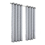 Olivia Gray 100% Polyester 190 GSM Justice Reversible Blackout Grommet Curtain Panel Grey