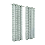 Olivia Gray 100% Polyester 190 GSM Justice Reversible Blackout Grommet Curtain Panel Sage