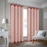 Olivia Gray 100% Polyester 190 GSM Justice Reversible Blackout Grommet Curtain Panel Spice