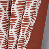 Olivia Gray 100% Polyester 190 GSM Justice Reversible Blackout Grommet Curtain Panel Spice
