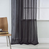 RT Designers Collection Astro Textured Rod Pocket Curtain Panel 54" x 90" Black