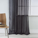 RT Designers Collection Astro Textured Rod Pocket Curtain Panel 54" x 90" Black
