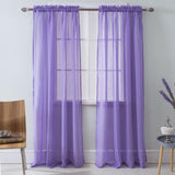 RT Designers Collection Astro Textured Rod Pocket Curtain Panel 54" x 90" Lilac