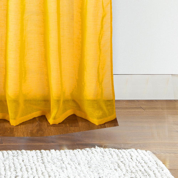 RT Designers Collection Astro Textured Rod Pocket Curtain Panel 54" x 90" Neon Y