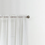 RT Designers Collection Astro Textured Rod Pocket Curtain Panel 54" x 90" White