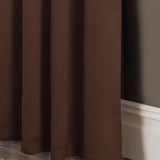 RT Designers Collection Anchorage Blackout Grommet Curtain Panel 54" x 84" Chocolate