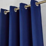RT Designers Collection Anchorage Blackout Grommet Curtain Panel 54" x 84" Navy Blue