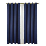 RT Designers Collection Anchorage Blackout Grommet Curtain Panel 54" x 84" Navy Blue
