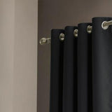 Olivia Gray Anchorage Blackout Grommet Single Curtan Panel - 54x90", Black