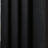 Olivia Gray Anchorage Blackout Grommet Single Curtan Panel - 54x90", Black