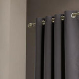 Olivia Gray Anchorage Blackout Grommet Single Curtan Panel - 54" x 90", Charcoal