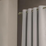Olivia Gray Anchorage Blackout Grommet Single Curtan Panel - 54x90", Silver