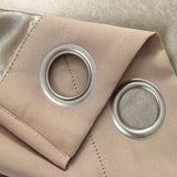 Olivia Gray Anchorage Blackout Single Grommet Curtain Panel Pair - 54x63", Sesame
