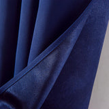Olivia Gray Anchorage Blackout Single Grommet Curtain Panel Pair - 54" x 63", Navy Blue