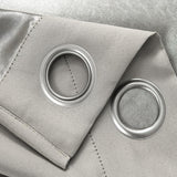 RT Designers Collection Anchorage Premium Blackout Grommet Curtain Panel 54" x 63" Silver