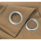 RT Designer Collection Anchorage 2 Pack Blackout Grommet Luxurious Modern Design Curtain Panel Pair 36" x 84" Sesame