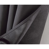 RT Designer Collection Anchorage 2 Pack Blackout Grommet Luxurious Modern Design Curtain Panel Pair 36" x 84" Charcoal