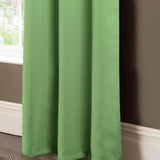 RT Designer Collection Anchorage 2 Pack Blackout Grommet Luxurious Modern Design Curtain Panel Pair 36" x 84" Sage