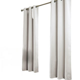 RT Designer Collection Anchorage 2 Pack Blackout Grommet Luxurious Modern Design Curtain Panel Pair 36" x 84" White