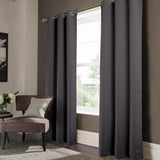 Olivia Gray Anchorage Blackout Grommet Panel Set - 4-Piece - 37x84", Charcoal