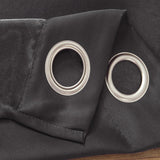 Olivia Gray Anchorage Blackout Grommet Panel Set - 4-Piece - 37x84", Charcoal